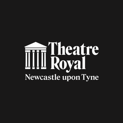 Logo of Theatre Royal Newcastle upon Tyne on a black background